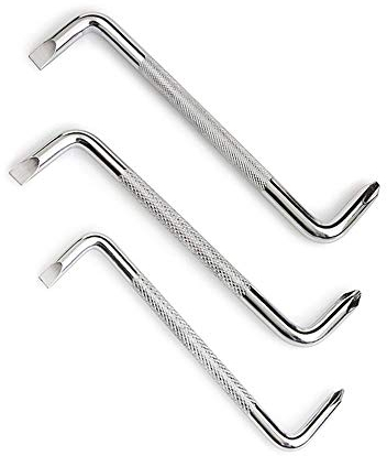 SITAKE Set di 3 cacciaviti offset, set di cacciaviti a testa con attacco magnetico a vite di tipo Z con Philips e testa piatta