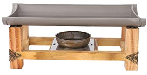 YARNOW 1satz Tragbarer BBQ Grill Aus Antihaftbeschichtet Kompakt Für Camping Und Picknick Für Outdoor-Partys Und Familienfeiern Mit Bambusunterlage