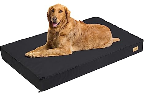 BingoPaw Orthopädisches Hundekissen große Hunde: waschbares Hundebett Grosse Hunde mit 2 in 1 abnehmbar Bezug, wasserdichte Hundematten Hundematratze für XL Hundebox 105x70x10cm, Grau