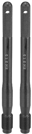 X AUTOHAUX 2 Stück Auto Rad Aufhängen Ausrichtung Stift Reifenbolzen M14x1.5 Schwarz