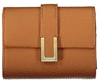 Calvin Klein Damen Geldbeutel Ck Must Plus Trifold Wallet Medium Groß, Braun (Cognac), Einheitsgröße
