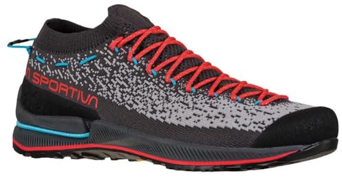 La Sportiva Womens TX2 EVO Approach/Hiking Shoes, Carbon/Hibiscus, US 9 (EU Equivalent 40.5)