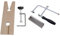 Littlecatch 1 Set 3-in-1 Professional Jewelers Saw Set Jewelry Tools Saw Frame 144 Blades Wooden Pin Clamp Coping Saw Metal Jewelry Toos for Metal Wood Wax Ring Precision Cutting