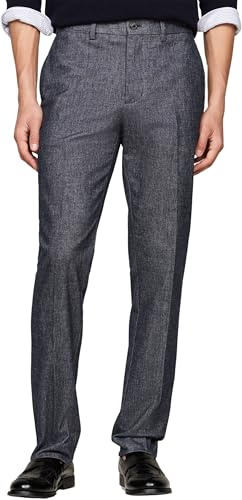 Tommy Hilfiger Pantalon Homme Pantalon de Costume, Bleu (Desert Sky), 31W/28L