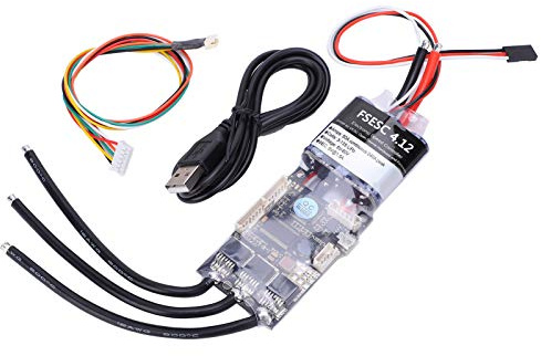 Flipsky ESC V4.12 50 A Elektronische Hochstrom-Geschwindigkeitsregelung für Heimwerker, kompatibel mit VESC-Software, Flüssigkeitsstart und zuverlässiger elektrischer Bremse