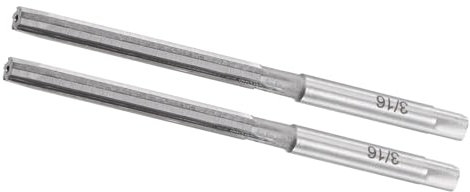 CoCud Alésoir Manuel, Diamètre de Coupe de 3/16 Avec 6 Cannelures, Outil de Coupe en Acier - (Applications : Pour L'Aluminium, Le Cuivre, Le Plastique), 2 Pièces