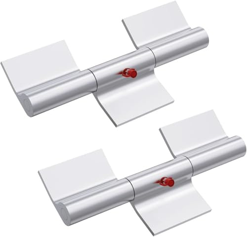 WKZO Lot de 2 charnières de porte en aluminium de 22,9 cm pour remorque et camion