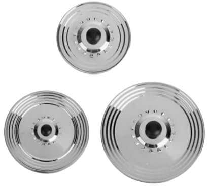 3er-Set Deckel aus Edelstahl – gegen Fett oder Spritzer. Universelle Deckeldurchmesser 16-18-20 cm/22-24-26 cm/ 28-30-32cm, Pfannendeckel aus Edelstahl, Stainless Steel Lid, topfdeckel