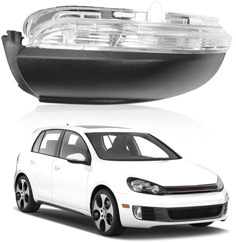 Konuooer backspegelblinkers för Golf 6 MK6/GTI/R20, blinkers spegelblinkers sida för Tou-ran 2011–2015 5K0949101 (vänster – förarsidan)