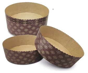 CUSTOM PRINT SHOPPING 20 moldes de papel para panettone, 20 formas de 1 kg