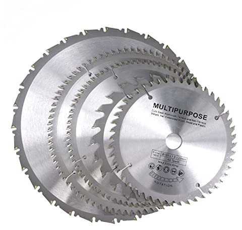 Saw blade 1pc Diameter 160 165 185mm TCT Circular Saw Blade For Wood Plastic Acrylic Woodworking Saw Blade 24T 48 60T 80T Cutting Disc,165x20x40T(165x20x60T)