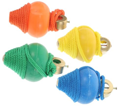 HEMOTON Retro-gyroskop-Spielzeug 6er-Pack Holzspielzeug Für Kleinkinder Pädagogisches Zugschnur-Spielzeug Für Kinder