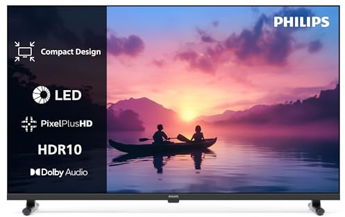 Philips 32PHS6050 2K HD LED Smart TV - 32 Inch Display with Pixel Plus, Titan OS Platform and Dolby Digital Sound, Works with Alexa and Google Voice Assistant