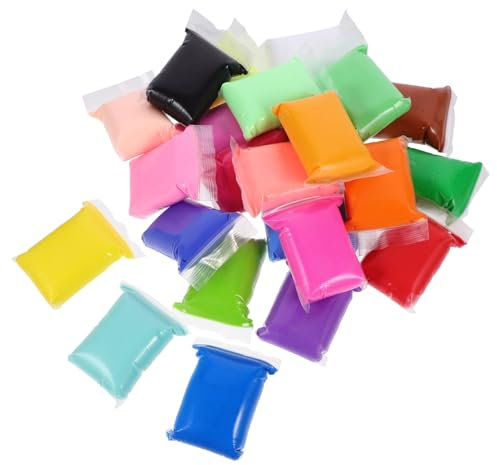 Milisten 24packungen Polymer-knetset Für Junge Mädchen Lufttrocknende Flexible Modelliermasse in Bunten Farben Für DIY Bastelbedarf Einfach Formbar Und Mischbar Kreatives Clay-kit Für Mädc