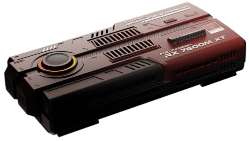 AYA NEO AG01 Starship eGPU-Dockingstation mit AMD Radeon RX 7600M XT, RDNA 3 GPU, 8 GB GDDR6, USB4 & eGPU OcuLink, Triple-Display-Ausgang, integriertes GaN-Netzteil, kompaktes, tragbares Design