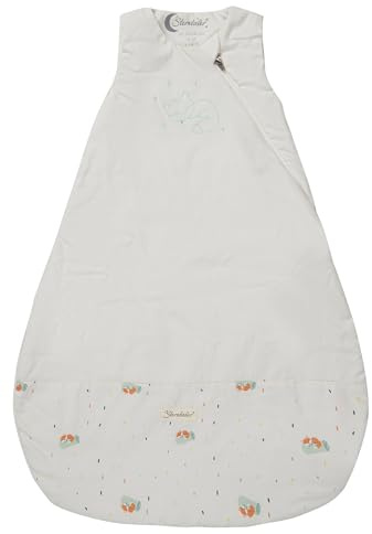 Sterntaler Schlafsack 110 cm Fuchs Filou – Unisex Schlafsack aus Polycotton, wattiert, 1,0 TOG, Hydrocool-Futter, Stickerei, 2‑Wege-Reißverschluss, Kabelöffnung, Lichtgrau, 110 cm