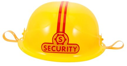 Yardwe Feuerwehrhelm Leichter Robuster Schutzhelm für Party Cosplay Feuerwehrmann Kostüm Zubehör Bequem und Langlebig für Rollenspiele
