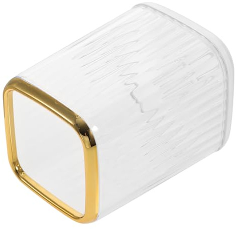 ERINGOGO Organizador de Brochas Maquillaje Transparente Soporte Cepillo Multifuncional para Escritorio Bote Cosmética Portátil para Lápices y Pinceles