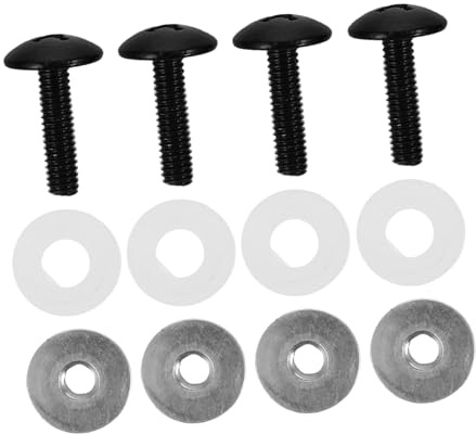 Mikinona Hockey Visor Screw with Washers and Spacer Rings Precision Engineered Helmet Visor Hardware for Stable Mounting and Maintenance Repair Kit for Ice Hockey Gear