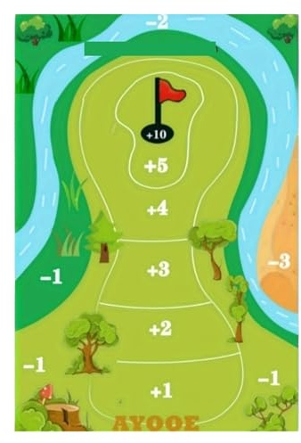 Das Casual Golf Spielset, Golf-Abschlagmatte, Übungsmatte, tragbare Outdoor-Produkte(Green)