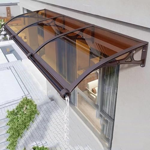 Moderne Türmarkise, Polycarbonat, Terrassenüberdachung für Eingangsfenster, Schutz für den Außenbereich, Haustürabdeckung, Regen- und Schneeschild, langlebiges Hohlblech-Design