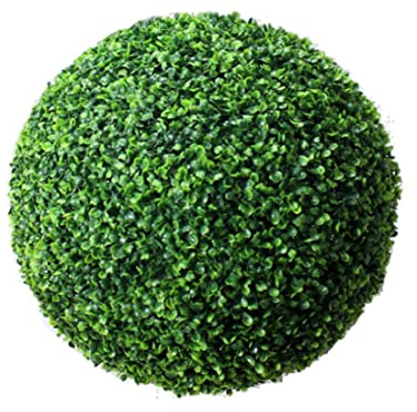 Hilai Palline per topiaria, cespugli da 14, 6 pollici palla di bosso pianta di plastica artificiale albero decorativo topiaria per cortile, balcone, giardino, matrimonio