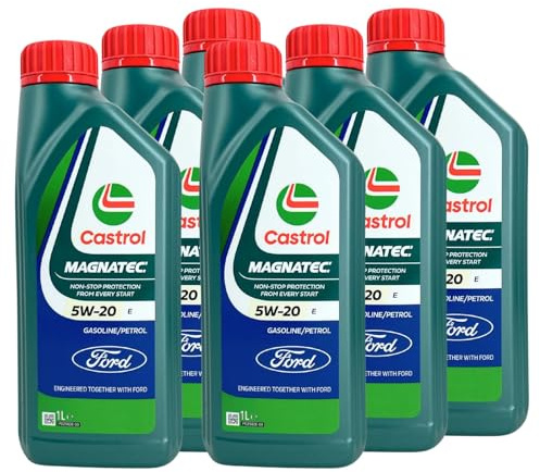 Ford Castrol Magnatec Professional 5W-20 E Motorenöl (6L Set / 6x1 Liter) - PKW Leichtlauf-Motoröl für Ford EcoBoost