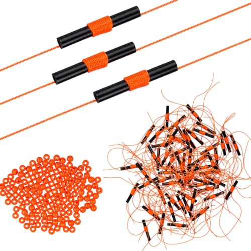 Qnvyw Fadenstopper & Posenstopper mit Perlen, Angelzubehör, Schnurstopper Angeln Komplettset 300 Stück, Angelzubehör für Flüsse & Seen | Professionelle Angelausrüstung mit Fadenstopper und Perlen, Vielseitig einsetzbar für verschiedene Fischarten