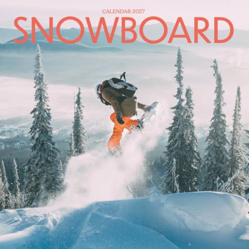 Snowboard Calendar 2027: Mountain Action and Winter Scenes
