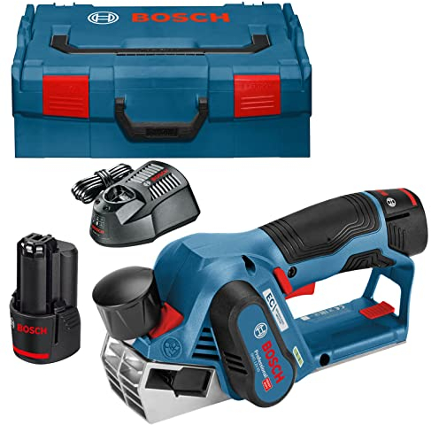 Bosch GHO 12 V-20 12 V Akku-Hobel, bürstenlos, 2 x 3 Ah Li-Ion