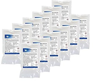 KK Desinfektionstücher Nachfüll-Set, 12 Nachfüllbeutel mit 120 gebrauchsfertigen Tüchern, Duftsorte: Lemon, Flächendesinfektionsmittel für Praxen, Haushalt und Arbeitsplatz