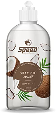 Speed Shampoo Coconut, Pferdeshampoo mit exotischem Kokosduft, tiefenwirksame Reinigung, leichtes Kämmen, sanft zur Haut
