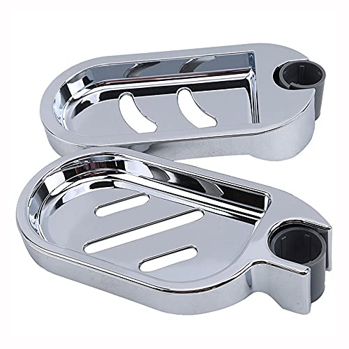 TopHomer 2 Stück Seifenschale Halter Verstellbare Seifenhalter für Duschstange Slide Praktische Bad Gadget, Lochdurchmesser 24mm