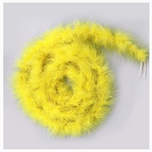 Federboa 208cm Flauschige Feder Girlande Deko Band für Party Kostüm DIY | Weiche Federn mit vollem Volumen, Leicht zu Schneiden und Gestalten, für Karneval Fotoshooting Basteln und Feiern