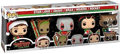 Funko POP! Marvel: Guardians of the Galaxy 5 Pack - Amazon Exclusive | Offizielles Superheroes Merch - Vinyl Sammelfigur als Regal Deko - Geschenkidee zum Geburtstag für Fans und Sammler