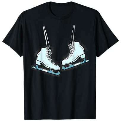 Womens Figure Skates Design Coaches Girls Ice Skating T-Shirt