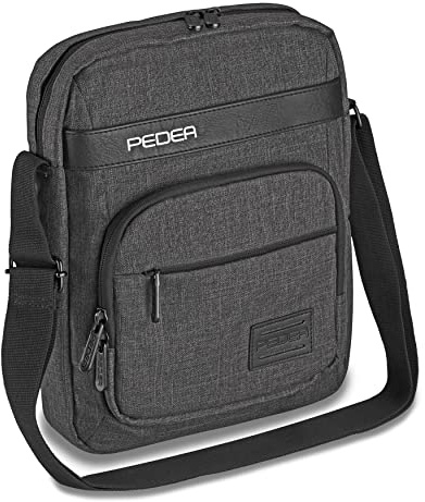 PEDEA Tablet Umhängetasche Urban 10,2 Zoll Kompatibel mit iPad 2021/iPad Air 2022, Galaxy Tab S6 Lite/S7 FE/A7/A8, Lenovo Tab M7/M10/P11/P11 Plus/Yoga Tab 11, Schutzhülle, Grau