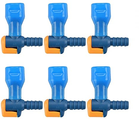DONGKER On/Off Bite Valve, 6pcs ON-Off Switch Bite Valve Tube Nozzle Ersatzzubehör für Hydration Pack Bladder, Austauschteil für Mundstück
