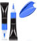 Pigment de mélange de fond de teint, lisse et léger, teinte naturelle, se mélange facilement au fond de teint, sans cruauté (Bleu, chaud à froid)