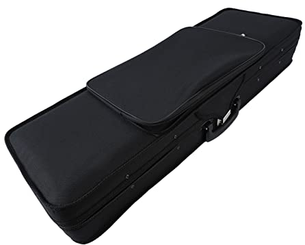 4/4 Geigenkoffer, Oxford-Stoff, Kratzfeste, Wasserdichte Geigenkasten-Schutzhülle mit Hygrometer, Geigentaschen und -koffern