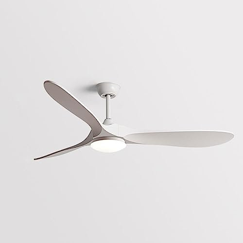 Moddeny Ventilateur de plafond vintage avec lumières Ventilateur de plafond à 3 pales Ventilateurs de plafond de 42 pouces avec lumières et ventilateur de plafond LED muet à distance pour chambre