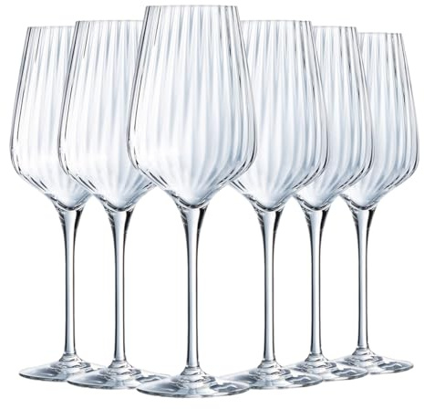 Chef&Sommelier - Collezione simmetria, 6 calici da 55 cl, realizzati in Francia, confezione rinforzata