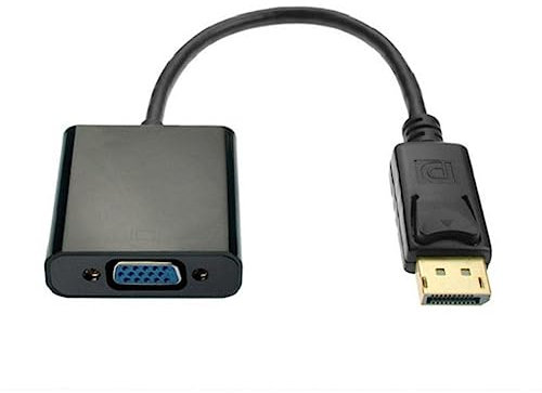 FROVOL Câble adaptateur DP vers VGA 1080p Displayport vers VGA Cordon convertisseur pour HDTV, projecteur, moniteur PC, adaptateur d'ordinateur L5e4