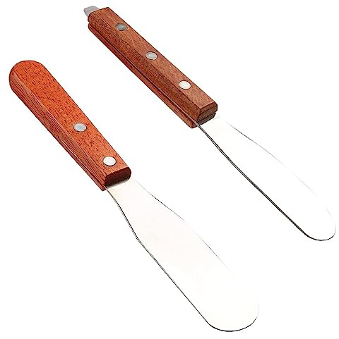 Inokantucy Dental Lab 8 espátulas de alineación de yeso mixto de , cuchillo mezclador de yeso con de madera