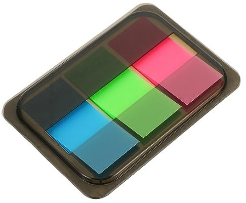 Gogogmee Fluoreszierende Haftnotizen Index Tabs Selbstklebend Vielseitige Markierungssticker Für Bürobedarf Und Schreibwaren Wiederablösbar Beschreibbar Für Bücher Akten Und Planer