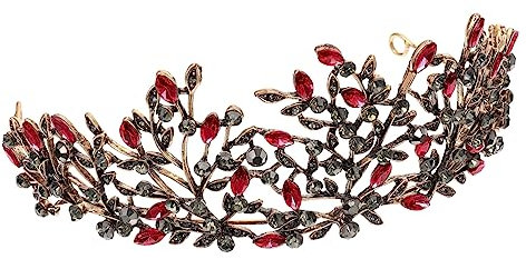 SOESFOUFU 1stück Brautkrone Mit Strasssteinen Elegantes Diadem Für Hochzeiten Festliche Anlässe Und Partys Vintage Barockstil Hypoallergenes Haarschmuck-accessoire Aus Vielseitig