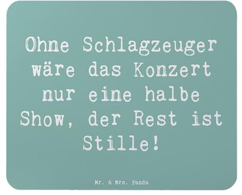 Mr. & Mrs. Panda Mauspad Spruch Schlagzeug Konzert - Geschenk, Schlagzeuger, Klaviere, Arbeitszimmer, Mausunterlage, Musik, Büroausstattung,