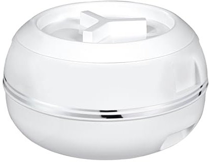 7500 ML Insulated Casserole Dish with Lid Hot Pot Casserole, Double Wall Stainless Steel Inside Easy to Clean Thermal Hot Pot Hot & Cool Food Serving Containers Set For Food Storage [7.5 Litre, White]