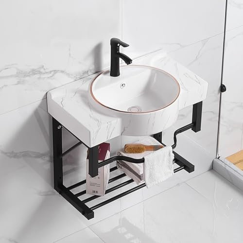 BRCYKRWY Eckwaschbecken-Set Waschbecken Waschtisch Badezimmer Outdoorküche Waschbecken Spültisch Spülbecken Kleines Eckwaschbecken Zur Wandmontage Mini Waschbecken Keramik Waschbecken Klein
