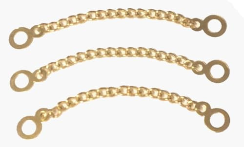 Großhandel für Schneiderbedarf 3 Metall Kettchen Hanger 90mm gold 3 Stück